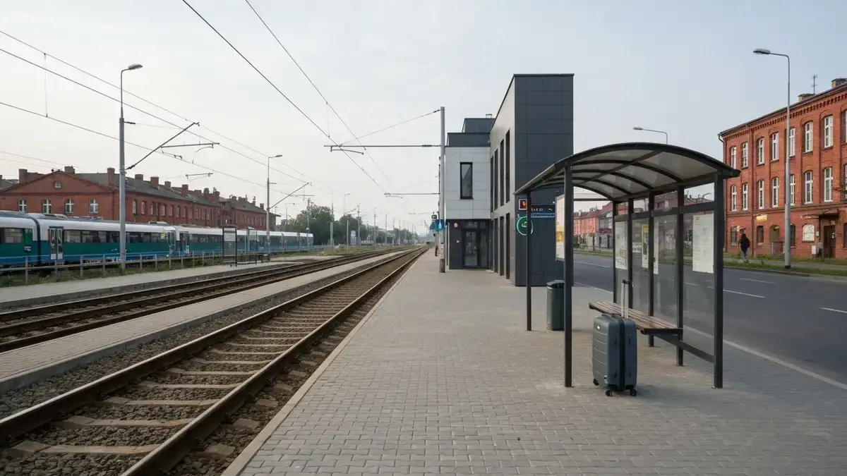 Hotel poza centrum Katowic przy przystanku komunikacji i śląskiej zabudowie