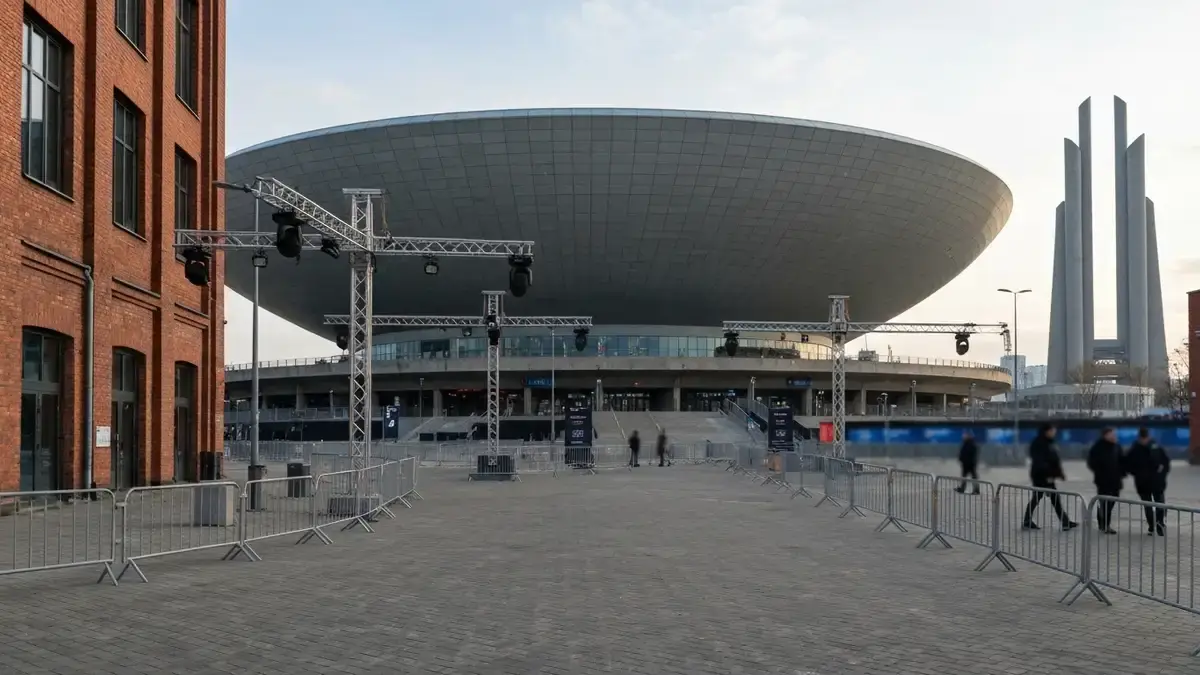 Spodek w Katowicach z przygotowaną przestrzenią wydarzenia esportowego w Strefie Kultury